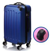 24"High Quality Abs Luggage Suitcase Candy Color Blue Travel Luggage Frosted 20/22/26"